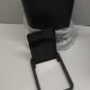 TIPGO Bathroom Trash Can with Lid, 10 Liter/ 2.6 Gallon Slim Garbage Can, Small Trash Bin Waste Basket with Pop-Up Lid for Kitchen, Bedroom, Living Room, Office (Black)