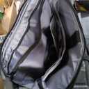 Lenovo Laptop Bag (T200) - Water Resistant Leather Messenger Bag with Padded Device Compartment – Multi Compartment Professional Handbag with Shoulder Strap for Travel & Business, Black (16.14 x 11.81 x 1.97)