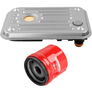 Transmission Filter Kit Compatible with Allison 1000 2000 Series,Fit for 6.6L Duramax Diesel 2001-2010 Chevy Silverado/GMC Sierra 2500HD Internal Shallow & Spin-On Filter Replaces 29539579 29537965