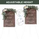 DANMO Easel Stand for Wedding Sign Poster 63'' Instant Display Floor Adjustable Metal Art Easel White