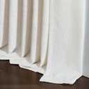 Pinch Pleated Linen Curtains 94 Inches Long for Living Room 2 Panel Set Cream Ivory Light Filtering Pinch Pleat Hooks Rings Back Tab Neutral Boho Farmhouse 94 Inch Curtain Drapes for Bedroom Window