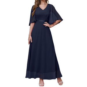 DRESSTELLS Womans Wedding Guest Formal Dress, 2025 Summer Bridesmaid Party Long Prom Church Dresses, 2XL