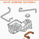 Engine Coolant Overflow Hose Fit for Ford F150 Lobo Fit for Lincoln Mark LT 2011 2012 2013 2014 Replace 626-675 BL3Z8C350A BL3Z-8C350-A Radiator Coolant Reservoir Hose Assembly