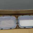 [8-Pack,30 oz]Glass Meal Prep Containers,Glass Food Storage Containers,Airtight lunch Containers with Lids, Microwave, Oven, Freezer and Dishwasher (Gray)