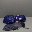 Hiboom Pool Cornhole Inflatable Bean Bag Toss Game Toy 2 Sets, Independence Day Swimming Pool Game for Teens, Adults and Family, American Flag Theme Water Floating Cornhole Toy with 8 Bean Bags