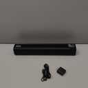 Pyle Home Theater Soundbar Speaker  Wave Base Wireless Bluetooth TV Sound System with AUX, USB, Micro SD Inputs  Tabletop Stand Mount with Extended Bass and Full Range Audio