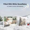 Acina Christmas Photo Frame Glitter Liquid: Clear Acrylic Floating Sparkle Water Personalized Snow Globe Picture Frame - Cute Family Couple Custom Gift (Snow) (White Snow, 5x7'')