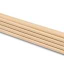 Wooden Dowel Rod, 3/16 Inch x 24 Inch Wood Dowels, Pack of 25 Wooden Dowels for Crafts, Unfinished Hardwood Wooden Dowels Rods, Strong Wood Rod Dowels for Crafting and DIYers