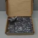 Ravinte 50 Packs (25 Pairs) 3/8" Inset Matte Black Cabinet Hinge,Self Closing Hinges for Kitchen/Bathroom/Furniture Cabinets & Doors,Decorative Cabinet Hardware Kitchen Cabinet Hinges with Door Bumper