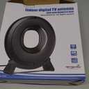 TV Antenna Indoor for Local Channels, 2025 Long Range Antenna for Smart TV 360 Reception,Digital TV Antenna for All Smart/Old TVs, Supports 4K 1080P HD VHF UHF