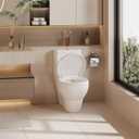 Toilet Seat Cover Elongated Durable PP Toilet Seat with Slow Close Hinges, Easy Clean White Replacement for American Standard Toilets