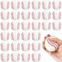 30 Pack Baseball Stress Balls,2.5 Inch Soft Foam Baseballs,Sports Squeeze Balls Toys for Kids,School Carnival Reward,Sports Theme Party