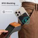 MEKO for MagSafe Wallet with Stand, RFID Blocking MagSafe Wallet for iPhoneLightweight Magnetic Phone Credit Card HolderHold 4 CardsCompatible iPhone 17/16/15/14/13/12 Series