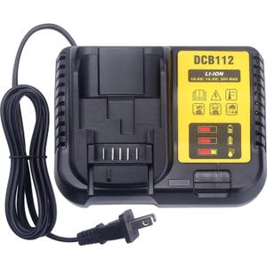 DCB112 20V MAX Rapid Charger Replacement for De-Walt Battery Charger, Compatible with De-Walt 12V-20V Lithium Battery