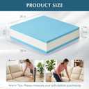 WooPetty Couch Cushion Replacement 3 Layer Thickened 26"x26"x5"(Firm)