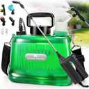 2 Gallon Battery Powered Sprayer, Electric Garden Sprayer with 3 Adjustable Pressures & Telescopic Wand, Rechargeable Weed Sprayer for Lawn, Yard & Pest Control, 4 Nozzles Included