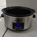 Elite Gourmet MST-900D 8.5Qt Digital Programmable XL Jumbo Slow Cooker, Adjustable Temp, Entrees, Sauces, Stews & Dips, Dishwasher Safe Glass Lid & Crock, Stainless Steel