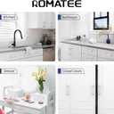 10 Pack 6.3 Inch(160mm) Cabinet Pull Brushed Satin Nickel Kitchen Cabinets Handles Brushed Nickel Cabinet Hardware for Cupboard Square Kitchen Pulls for Cabinets Drawer Handles