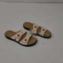SHIBEVER Flat Sandals Women Dressy: Non Slip, Arch Support, Orthopedic, Plantar Fasciitis Comfortable Walking Sandal, Size 8.5
