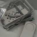 Pool Storage Basket 2 Pack Grey Recycled Plastic with Cup Holder and Hooks, Pool Accessories, Side Basket for Above Ground Pool