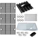 Adviace Replacement Parts for Nexgrill 720-0896B 720-0896 720-0896E 720-0896X, Drip Pan Grease Tray & Grill Grate & Flame Tamer & Burner and Igniter for Nexgrill 6 Burner 720-0896B Gas Grill