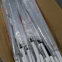 30 Pack Clear Umbrella Wedding, Auto Open Transparent Stick Umbrella with White J Hook Handle, Windproof Waterproof Large Canopy Umbrella for Bride Groom Photography Golf Outdoor Events