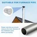 PATIKIL Gutter Guard Filter 3.9"-3.4", PVC Termination Cap Mesh Screen Roof Vent Cover Stainless Steel Conical Exhaust Pipe Cover Downspout Guard Filter Strainer for Downspout