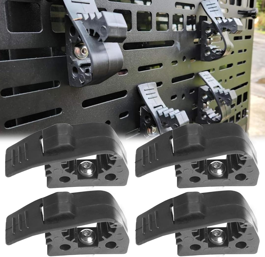 MusixiA Shovel Holder for Truck Quick Release Rubber Clamp Mount Kit Fits 1"~1.9" in Diameter Tool Handles forTrucks UTV ATV Offroad 4X4 Parts 4 count