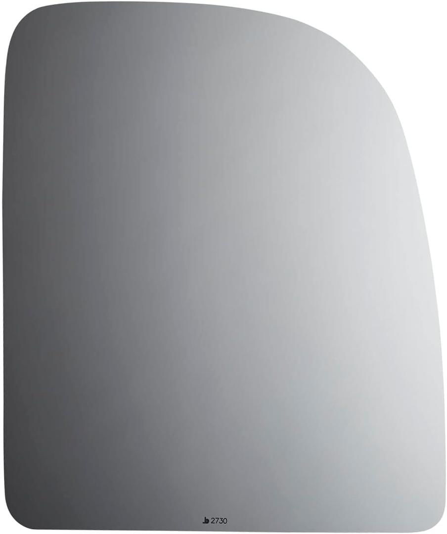 Burco 2730 Upper Flat Passenger Side Replacement Mirror Glass for 2002 FORD E SUPER DUTY, 2002-2014 E-150, E-250, E-350, E-450, ECONOLINE, F-250, F-350, F-450