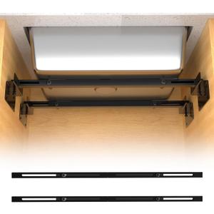 Heavy Duty Undermount Sink Brackets & Kitchen Sink Installation Parts Kit - 800 lbs Capacity Adjustable Carbon Steel Support, Horizontal Space-Saving Design for Kitchen Sinks (71-100cm)
