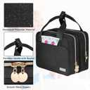 Wearable Breast Pump Bag with Cooler Compartment Compatible with Momcozy M5/S12 Pro, Elvie & Medela Pump in Style, Carrying Case with a Ice Pack & Waterproof Mat for Breast Pump and Accessories, Black