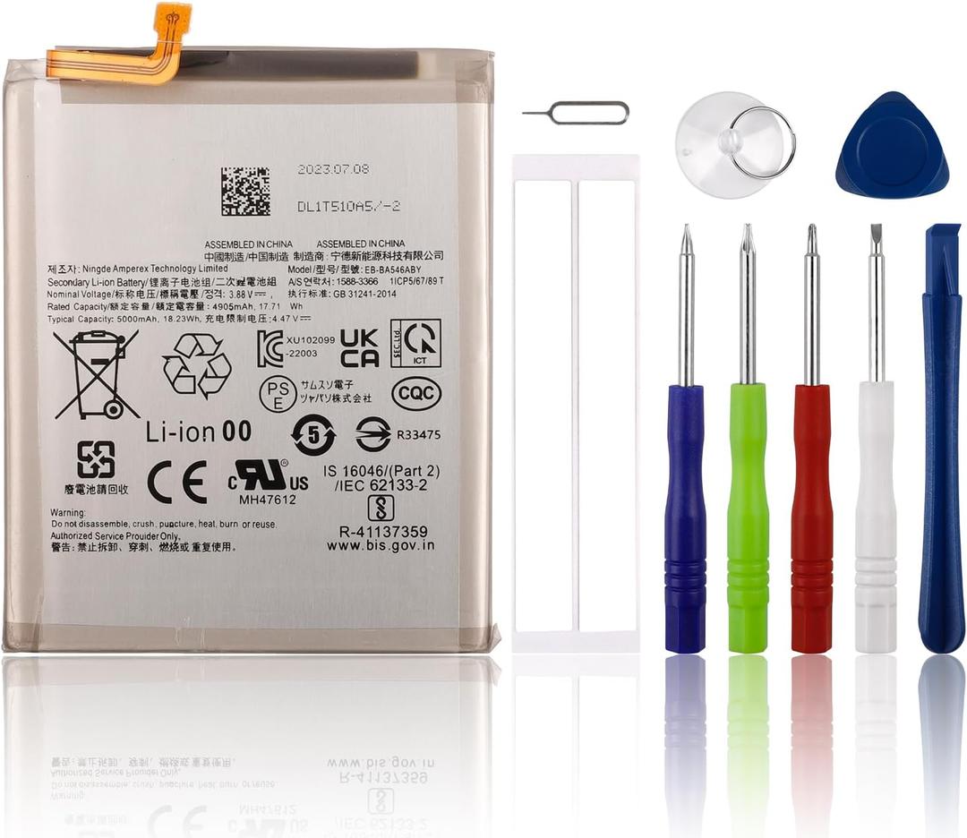 Replacement Battery EB-BA546ABY Compatible with Samsung Galaxy A34 A54 with Tools
