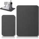 2 Pcs Sewing Machine Muffling Mat Pedal Sewing Mat Reduce Vibrations Noise No Slip Machine Accessories for Quilting(15" X 20" and 9" X 14",Black)