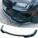 Front Bumper Lip Splitter Spoiler Fit for Chrysler 300 C/S/Limited/Touring 2015-2023 Gloss Black 3pcs Accessories Air Chin Body Kit