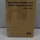 40oz Insulated Tumbler with 2-in-1 Lid and Straw, Bottom Detachable 2-in-1 Tumbler with Handle Stainless Steel Water Bottle Reusable Coffee Tumbler Travel Mug Wide Mouth Thermal Cup (Pink)