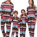 VNVNE Matching Christmas Onesie Pajamas for Women/Men/Couples/Family, Xmas Holiday Long Sleeve One-Piece Adults Pjs Sleepwear (Medium, Truck Dwarf)