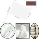 100pcs White Flag Blank Flags Small Mini Plain White 8.3 * 5.5in Marking DIY Flags On Stick,for Party Decorations for Parades,Grand Yard,Birthday,Dog Training Party Events (100)