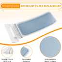 AMI PARTS W10717210 W11522758 Dryer Lint Filter Case Screen Replacement Parts Fit for whirl-pool, ken-more - Repalce 348846, 348851, 689465, 8557857, 8557882, 8558463, 8559787, 8565972, etc