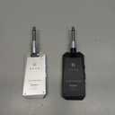 Wireless Guitar Transmitter Receiver Set 5.8GH Wireless Guitar System 4 Channels for Electric Guitar Bass (Silver/Black)