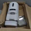 Automatic Cat Feeder, WiFi Smart Scale Tracks Pet's Food Intake, App Control, 3.6L Timed Food Dispenser for Cats and Dogs, Up to 10 Meals Per Day, Stainless Steel Bowl, Dual Power Supply (White-Grey)