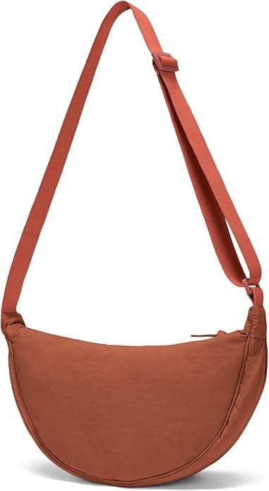 YIKOEE Crescent Bag for Women Men Small Sling Crossbody Bag with Half Moon Shape