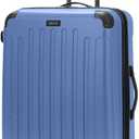 Kenneth Cole REACTION Renegade Luggage Expandable 8-Wheel Spinner Lightweight Hardside Suitcase, Periwinkle Blue, 28-Inch Checked