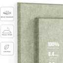 Felt Bulletin Board Tiles -28"x18" Cork Board Alternative for Office Decor, Push Pin Board Wall Organizer 6-Pack - Sage