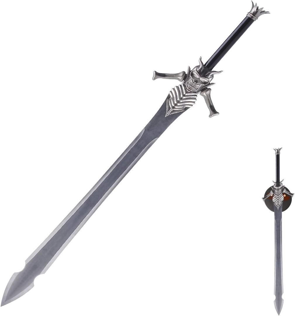 Sword fort Stainless Steel Vergil Yamato Sword/Dante Rebellion Sword Real Metal Katana, Nero Red Queen Game Cosplay Prop Replica-for Cosplay, Collection,Display,Gift