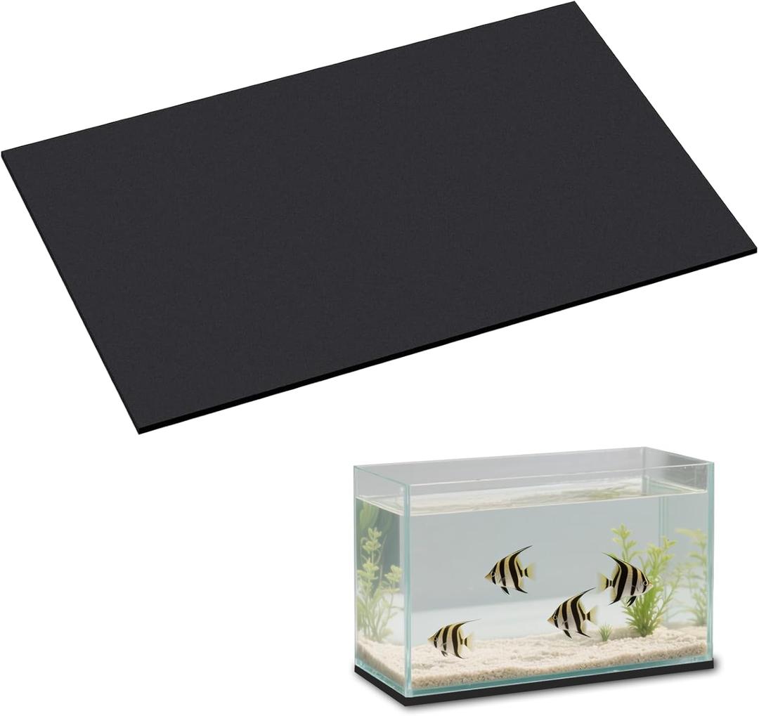 Aquarium Leveling Mat, 21.6 x 13Inch Aquarium Fish Self Leveling Mat for Under Tank, Waterproof Compressible Neoprene Mat, Neoprene Sponge Foam Rubber Sheet Roll Without Adhesive