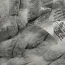 Electric Blanket Full Size - Soft Ribbed Flannel Heated Blanket with 6 Heat Settings, Heating with 10 Time Settings, 8 hrs Timer Auto Shut Off (72x84 inches, Light Grey)