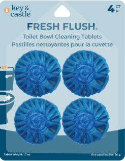 Key & Castle Fresh Flush – Toilet Bowl Cleaning Tablets  4Pk