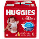 Huggies Size Newborn Diapers, Little Snugglers Baby Diapers, Size Newborn (up to 10 lbs), 84 Count