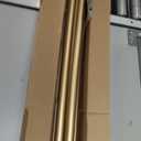 TONIAL1 Inch Double Curtain Rods 72 to 144 Inch (6 to 12 ft), Heavy Duty Decorative Drapery Rod for Windows 69 to 140 Inch (5.75 to 11.7 ft) with Classic Cap Finial, Gold