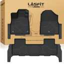 LASFIT Floor Mats for Honda Passport 2026, Extended Door Sill Coverage All Weather TPE Custom Fit Passport Floor Liner Accessories, 1st & 2nd Row, Black